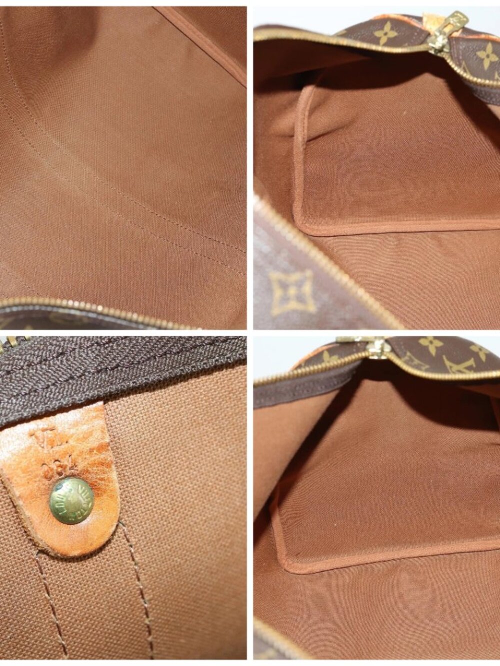 LOUIS VUITTON Monogram Keepall 45 Boston Bag M41428 LV Auth 158284 - Picture 15 of 16